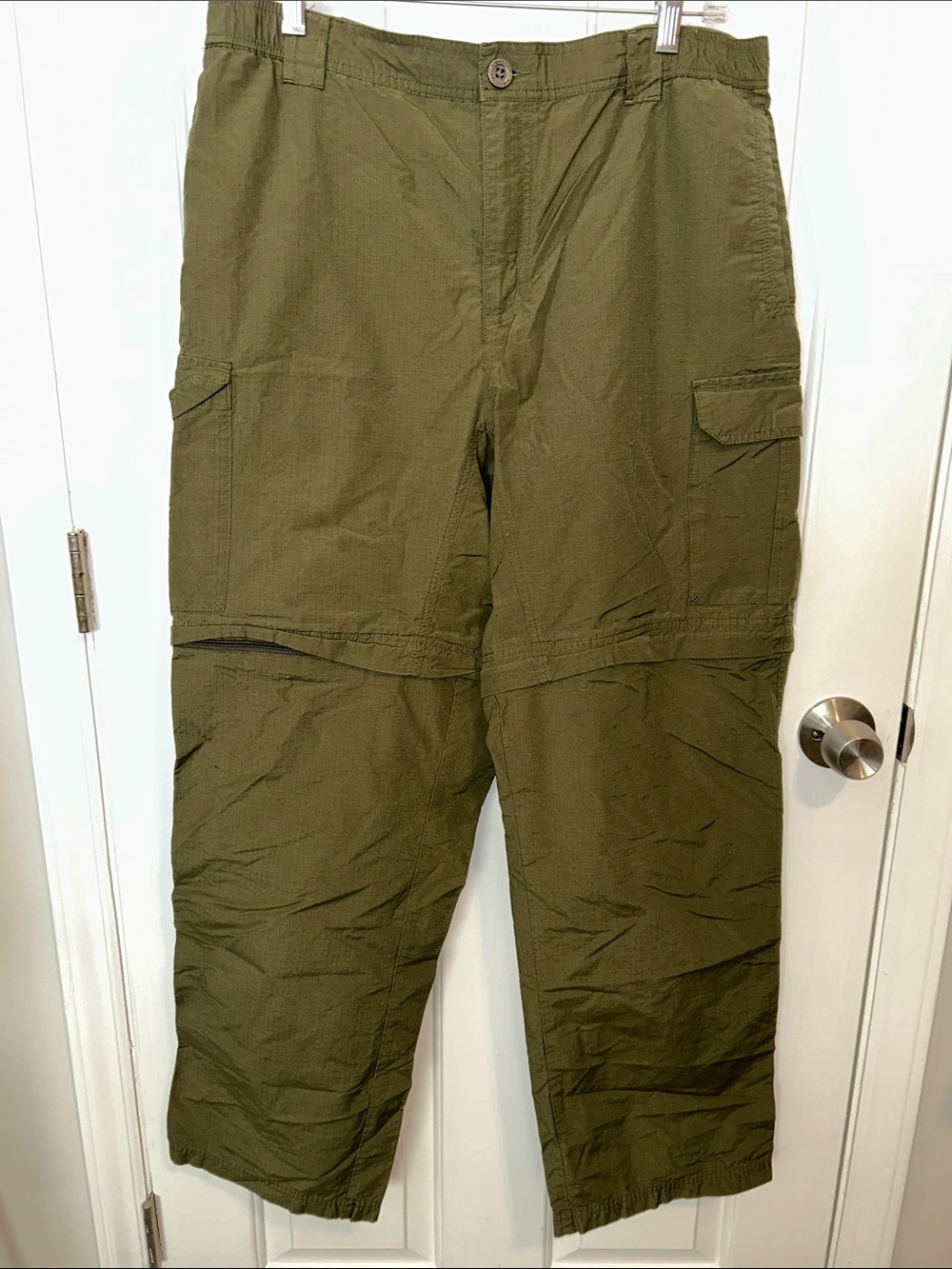 Men's Columbia Convertible Cargo Pants - Olive Green